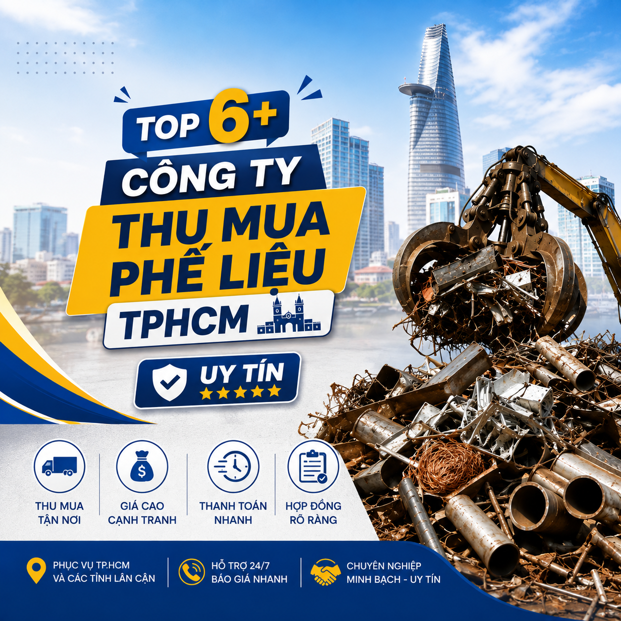 Top 6+ Công Ty Thu Mua Phế Liệu TPHCM Uy Tín, Giá Cao
