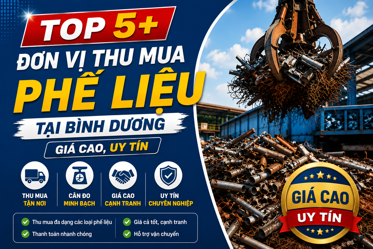 Top 5+ Đơn Vị Thu Mua Phế Liệu Tại Bình Dương Giá Cao, Uy Tín Nhất
